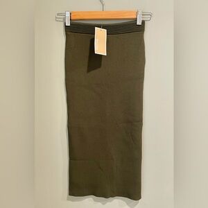Michael Kors Ribbed Stretch Viscose Pencil Skirt-Size XXS-‎ New with Tags